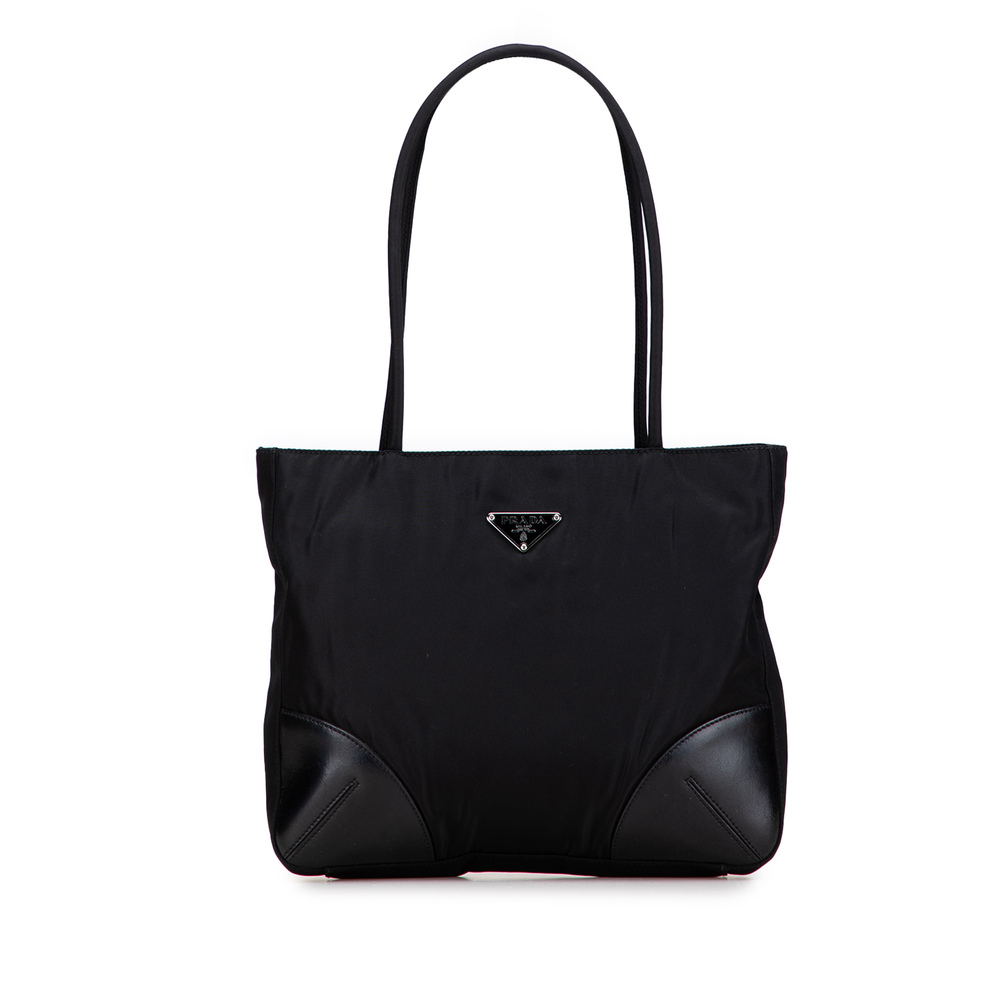Pre-Loved Prada Spazzolato Trimmed Tessuto Tote